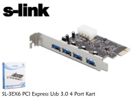 S-link Sl-3ex6 Pcı Express Usb 3.0 4 Port Kart PC ÇOKLAYICI - 1